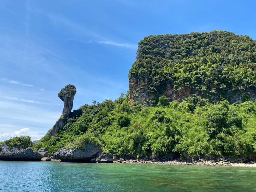 Ao Nang: 4 Islands Day Tour by Speedboat or Longtail Boat - Chicken Island: classic rock photos and easy swim time
