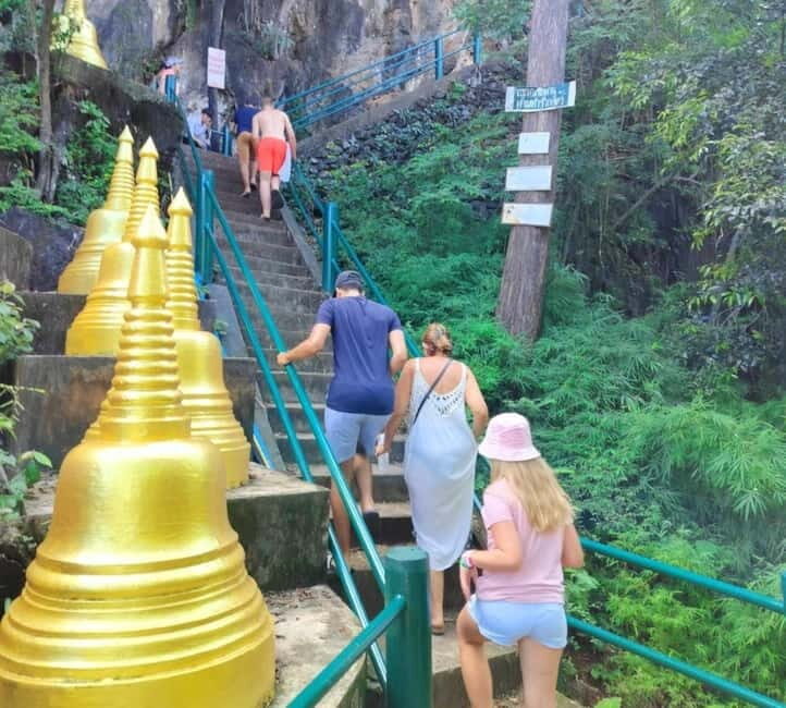 Ao Nang: Hot Springs, Emerald Pool, and Tiger Cave Day Tour - Hot Spring Waterfall: warm mineral “spa pools” in the jungle