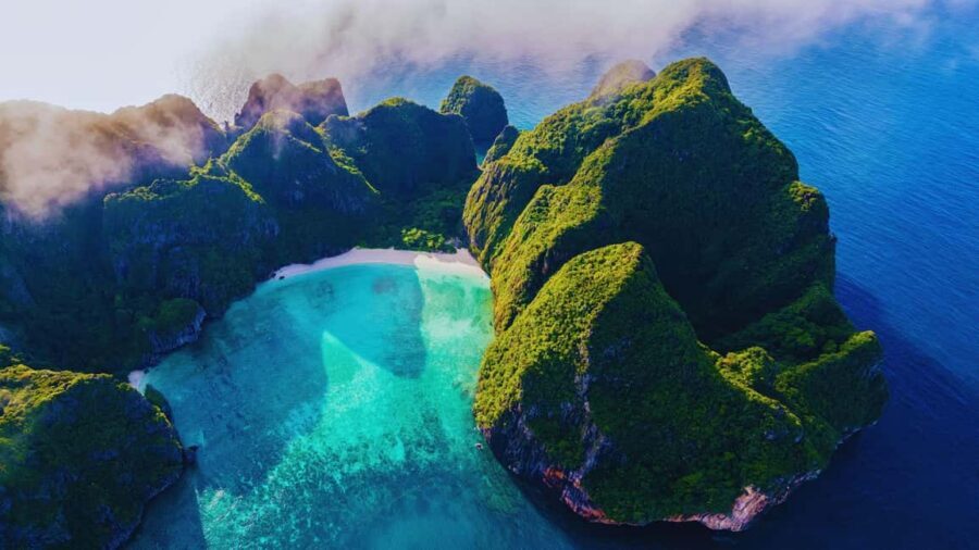Ao Nang: Phi Phi Islands Speedboat or Catamaran Tour One day - Phi Phi Don: beach time, walking, and shopping with a real schedule chunk
