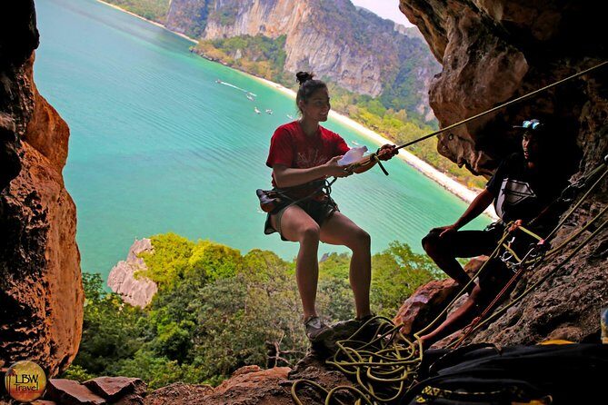 Beginner's Full Day Rock Climbing and Caving Tours at Railay Beach in Krabi - Afternoon climbs, caving, and the 500-foot abseil
