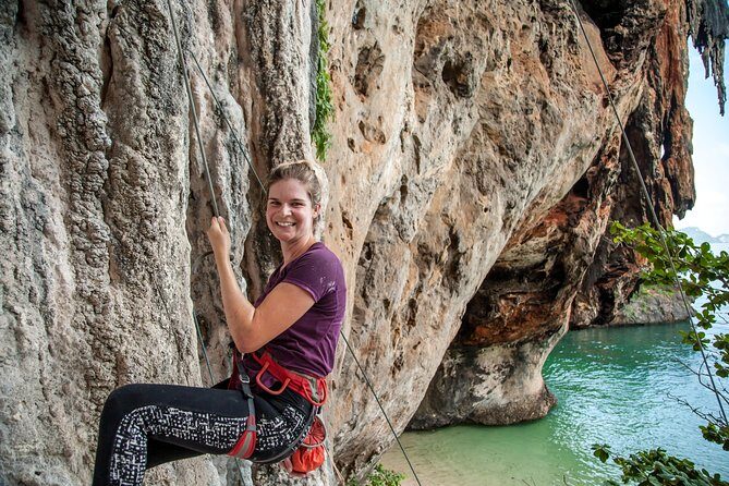 Beginner's Full Day Rock Climbing and Caving Tours at Railay Beach in Krabi - Value check: is this a good deal compared to other Krabi adventure days?