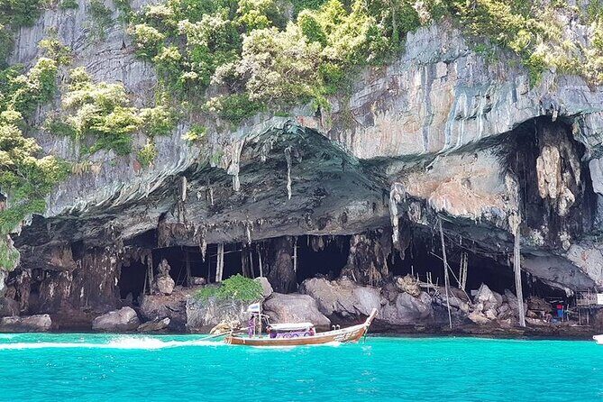 Early Bird Phi Phi 4 Islands by Speedboat 2 Trips in 1 Day - Ko Phi Phi Le Snorkeling, Viking Cave, and Monkey Beach