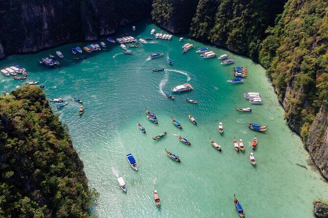 Early Bird Phi Phi 4 Islands by Speedboat 2 Trips in 1 Day - Speedboat Day Trip to Phi Phi Leh: First Snorkel Break at Loh Samah Bay