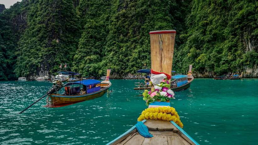 From Phi Phi: Half-Day Longtail Boat Tour to Maya Bay - Monkey Beach and Viking Cave: quick stops, real wow factor