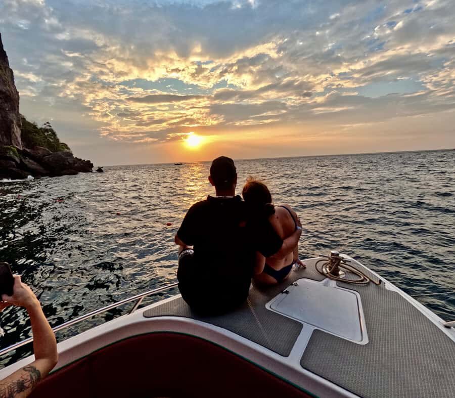 From Phi Phi Island: Maya Bay Sunset & Plankton by Speedboat - Monkey Beach: Macaques by Day and Tide Reality
