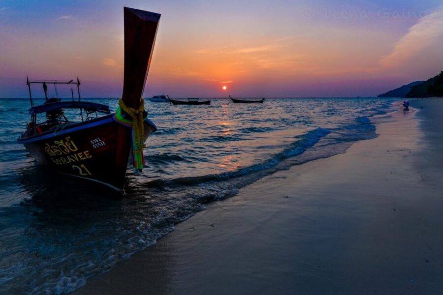 From Phi Phi: Sunset & Bioluminescent Plankton Snorkel Tour - Loh Samah Bay and the Sunset on Board