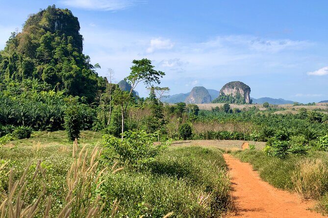 Guided Mountain Biking - Grand Tour - Trails of Ao Nang - The Route Mood: Quiet Roads, Dirt Trails, and Plantation Country