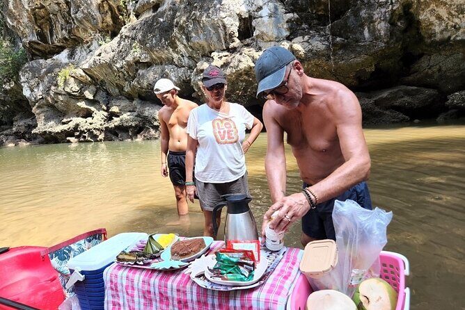 Half Day Kayaking Experience In Ao Thalane - Stop 1: Ao Thalane—limestone cliffs outside, canyon quiet inside