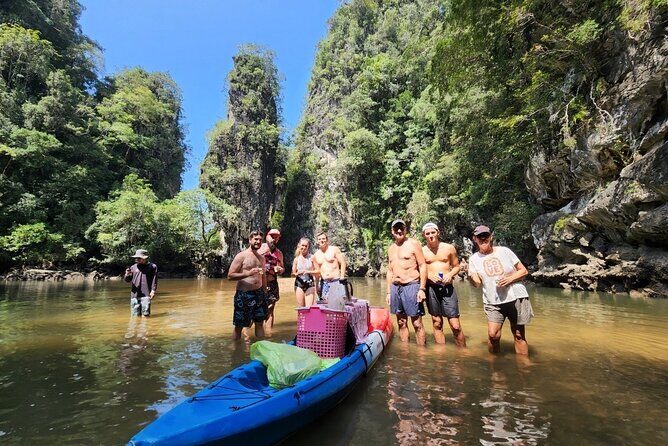 Half Day Kayaking Experience In Ao Thalane - The snack and picnic break: Thai desserts, fruit, and coconut on a sand stop