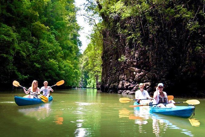 Kayaking at Ao Thalane Krabi - Ao Thalane Pier: instructions, narrow spaces, and beginner success