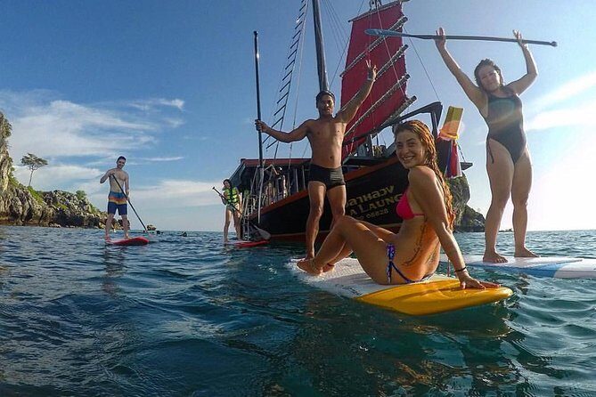 Krabi 4 Island Sunset Snorkeling Cruise + Bioluminescent Swim - A pirate-junk sunset cruise that’s more water time than sightseeing
