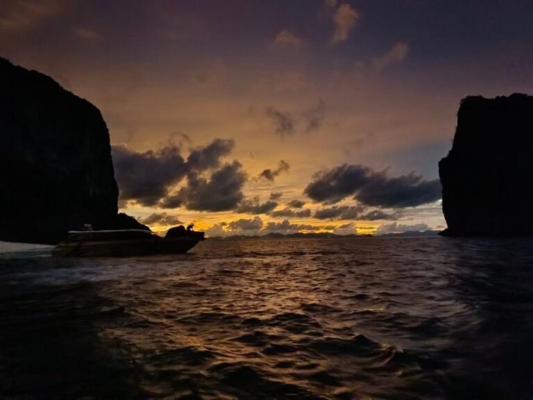 Krabi: 7 Island Sunset With BBQ & Plankton Speed Boat Tour - Railay’s Phra Nang Cave and Phra Nang Beach (Limestone + Sacred Space)