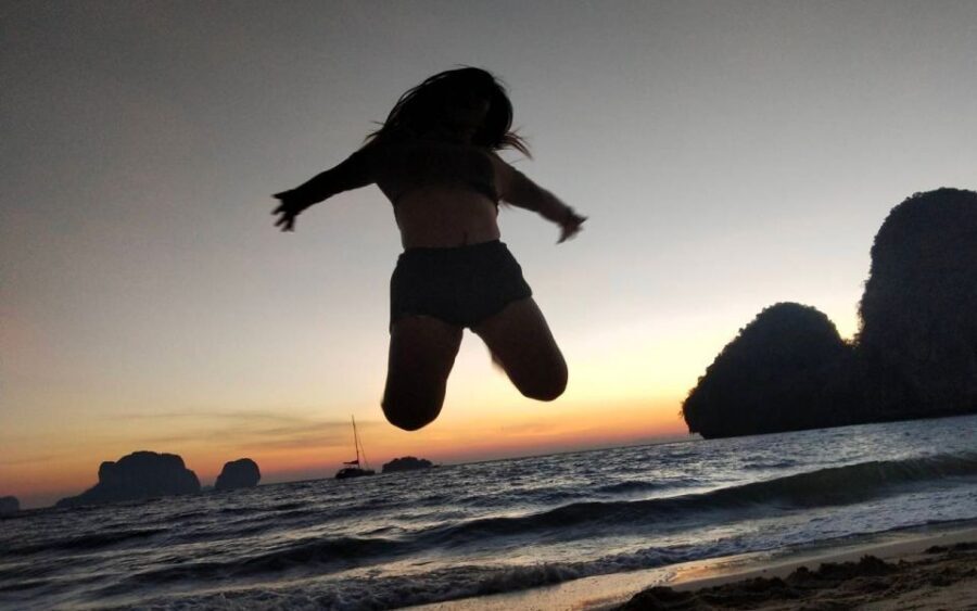 Krabi: 7 Islands Sunset Hopping Cruise with BBQ & Plankton - From Ao Nang pickup to Railay’s Phra Nang cave and beach time