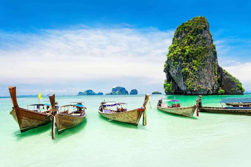 Krabi: 7 Islands Sunset Tour & BBQ & Bioluminescent Plankton - Ao Pu Ya, island viewpoints, and sandbar walking (the Koh Mor + Koh Tub moment)