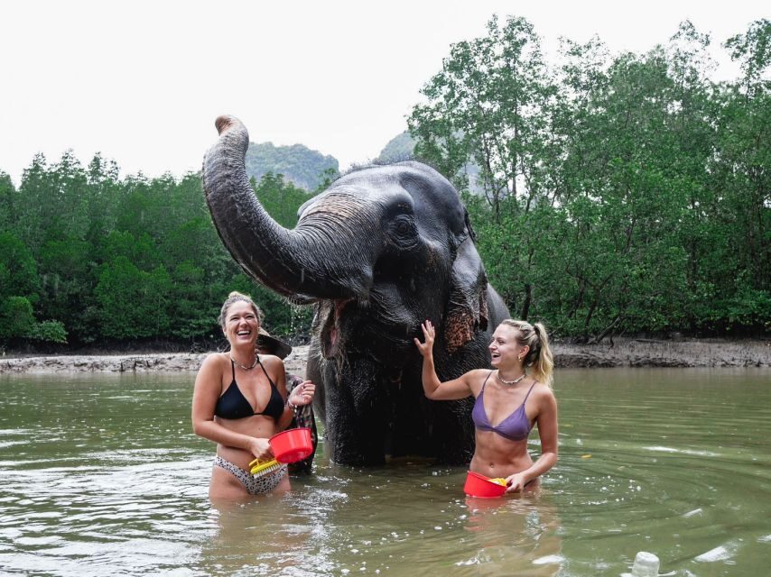 Krabi: Elephant Bathing Session at Krabi Elephant Shelter - What to Bring for a Water-Based Elephant Session in Ao Nang