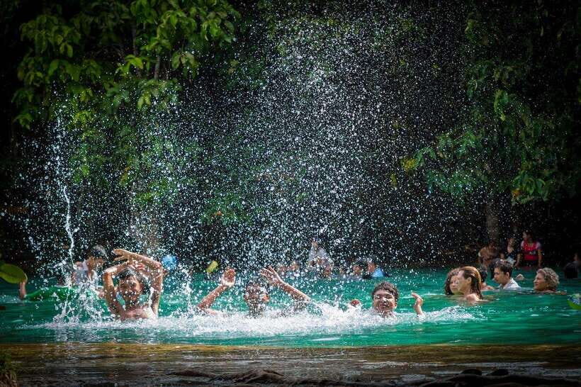 Krabi: Emerald Pool, Hot Waterfall, & Tiger Cave Temple Tour - Krabi Hot Springs: Warm Water With Waterfalls and Streams