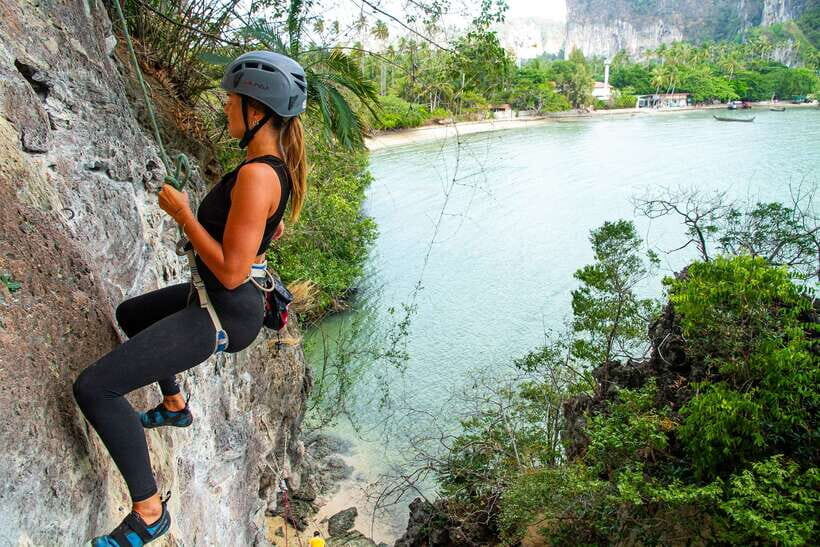 Krabi: Half-Day Rock Climbing Introduction at Railay Beach - Top-rope climbing and rappelling: where the coaching shines