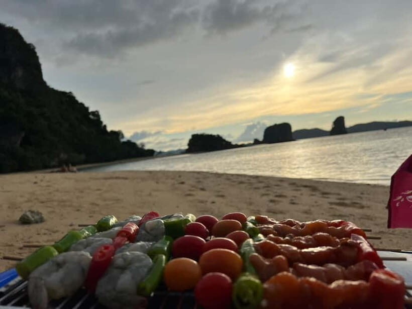 Krabi: Hong Island Sunset and BBQ Dinner Tour - Lading Island snorkeling: the part you’ll either love or skip