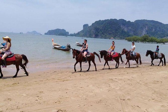 Krabi Horse Riding at The Beach - First minutes on the horse: helmets, tips, and horse matching