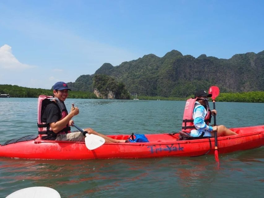 Krabi kayaking Ao thalane - The boat cruise around limestone cliffs: why the pacing feels right
