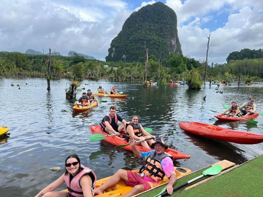 Krabi: Klong Root Kayaking Viewpoint,Fish Feeding and more - The swim and fish-feeding pause: what you’ll actually want to do