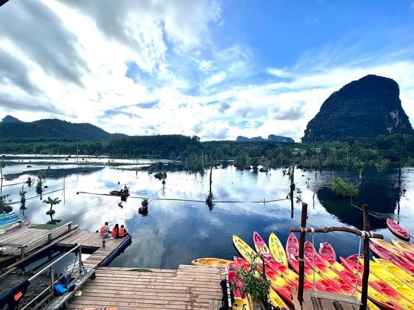 Krabi: Klong Root Kayaking Viewpoint,Fish Feeding and more - Pineapple farm stops and rubber plantation learning: value beyond the water