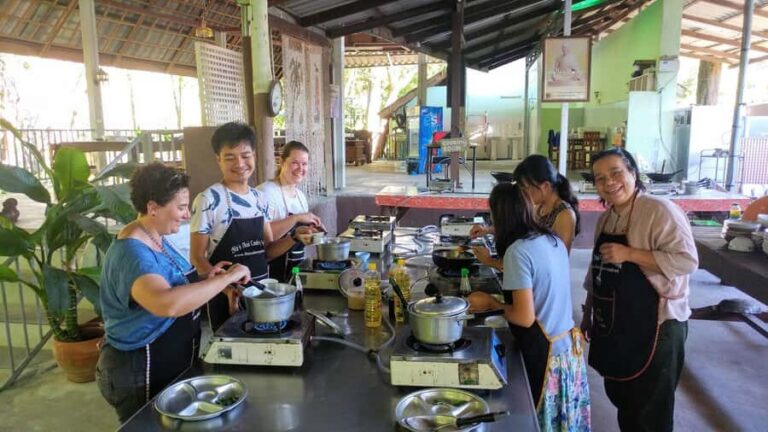 Krabi: Morning/Afternoon Thai Cooking Class at Ya's Cookery - Getting there: hotel pickup and a cooking school by a stream