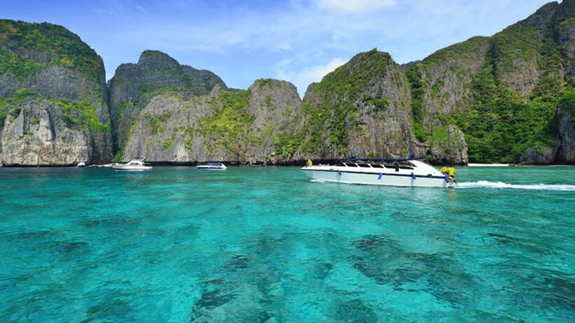 Krabi Phi Phi & Bamboo Island One Day Tour By Speed Boat - Hin Pae snorkeling: coral and colorful fish on open sea water