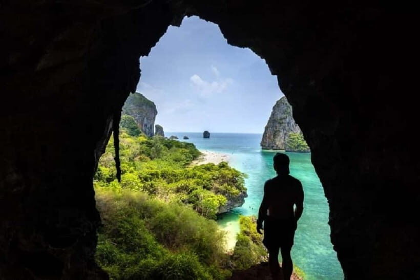 Krabi: Railay Beach & Caves + Jurassic World : Rebirth Sites - Phra Nang Beach: the turquoise water stop (and a real swim option)