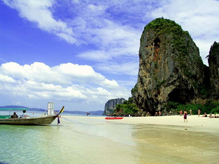 Krabi: Railay Beach & Caves + Jurassic World : Rebirth Sites - Meeting at Ao Nang Longtail Boat Service Club and getting to Railay
