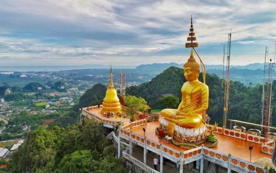 Krabi: Tiger Cave, Hot Springs and Emerald Pool Jungle Tour - Krabi hot springs and the waterfall: where tired muscles get forgiven
