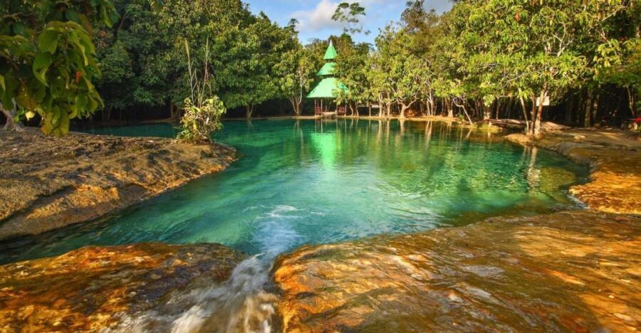 Krabi: Tiger Temple, Hot Springs & Crystal Pool Jungle Tour - Emerald Pool swim: why the water looks green and feels worth it