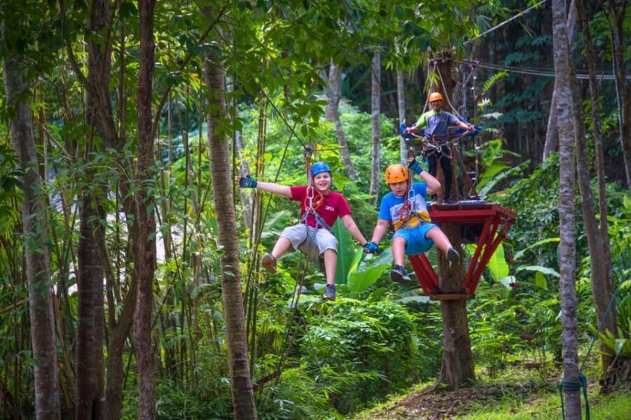 Krabi: Ultimate Zipline Games Challenge - Your 80-Meter Double Zipline and Jungle Views