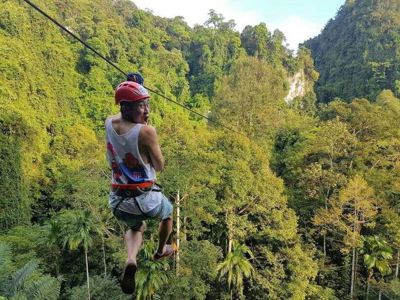 Krabi: Ziplining with Abseiling and Rock Climbing Options - Zone A Zip Line: the Krabi intro that still feels like an adventure