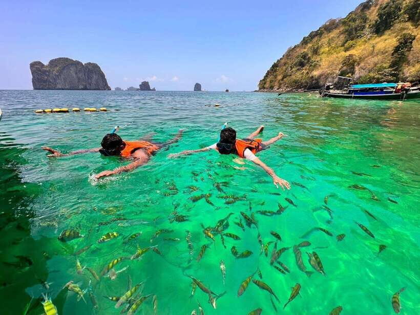 Krabi:Day Trip 4 Islands by Premium Longtail Boat with Lunch - Lunch, Fruits, Water, and Snorkel Gear: The Included Stuff That Actually Helps