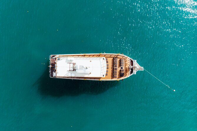 M/Y Lalida Sunset Dinner Cruise in Krabi - Railay Beach from the water: cliffs, color, and quick orientation