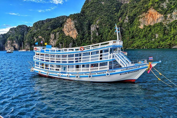 Maya Bay Sleepaboard Spend the night on our purpose built boat in Maya Bay - Kayaking and sea caves: active time, not just sitting