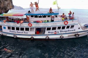 Maya Bay Sunset and Plankton Swimming Tour - Day flow and timing: 3:00 pm departure to next-morning return