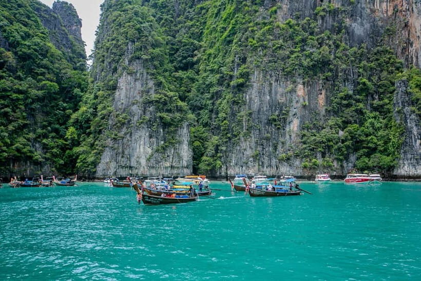 Phi Phi: Half Day Long Tail Boat to Maya Bay - Maya Bay: the iconic beach moment, plus the cash park fee