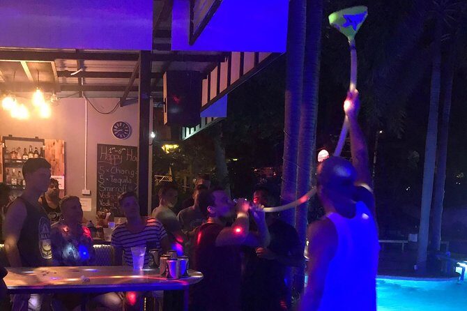 Railay Pub Crawl - The fun extras: buckets, shirts, and staff energy