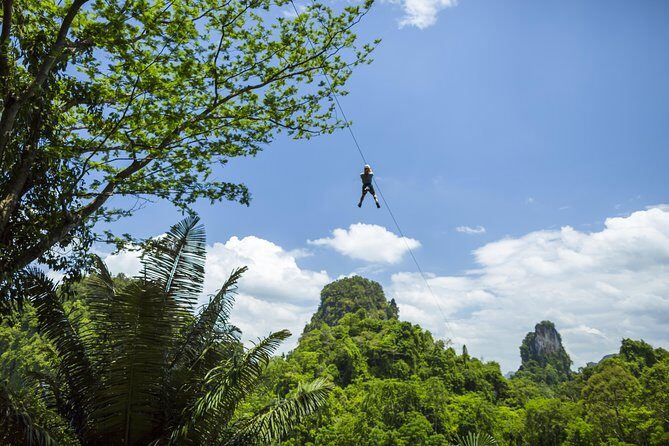 ZONE A PACKAGE Zipline Adventure - What’s provided: water, snacks, fruit, and those platform pauses